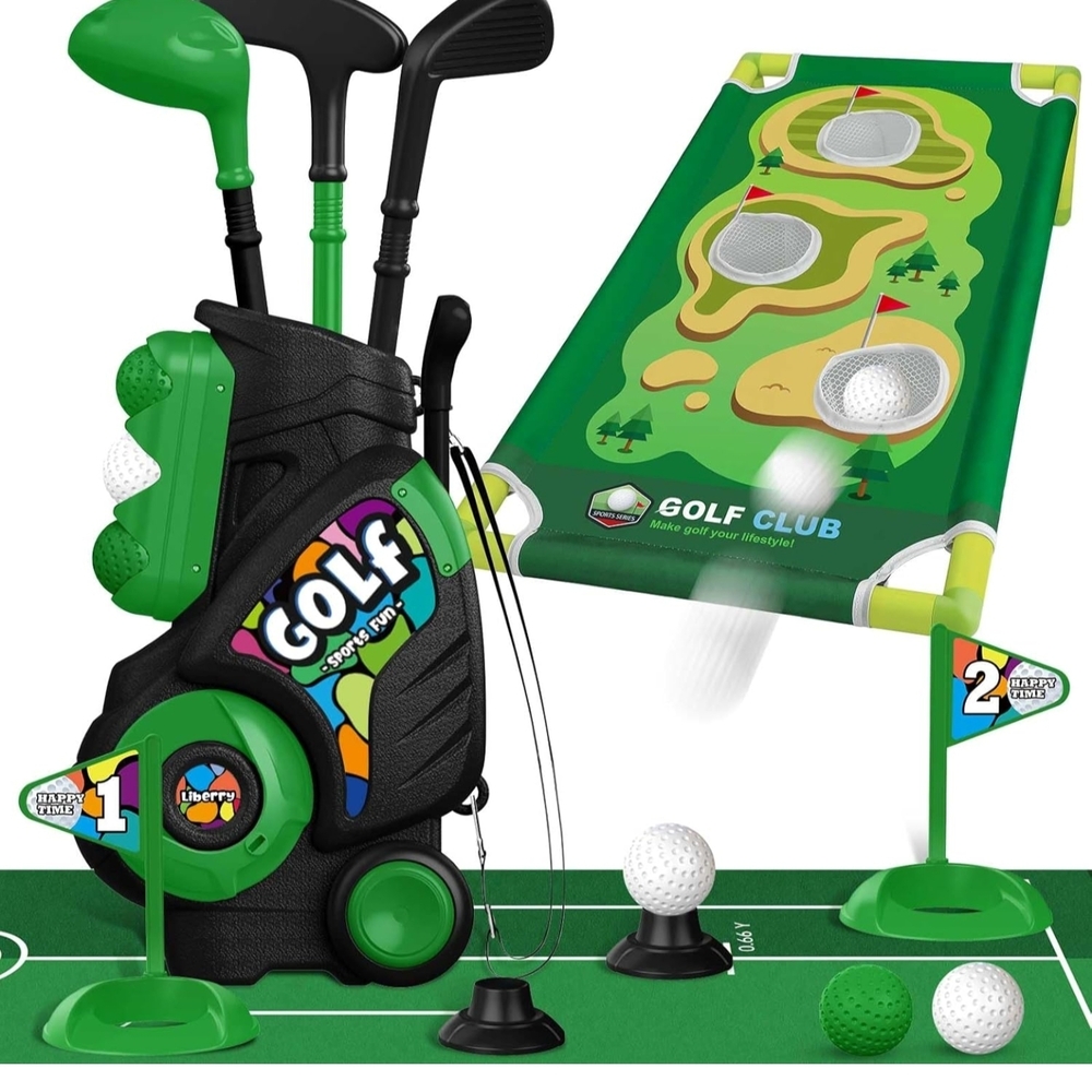 Brand new Kids Golf full Set with Green and Black Clubs